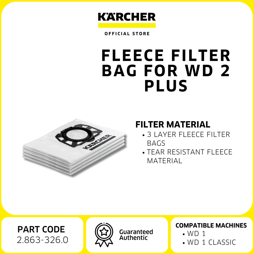 Karcher Fleece filter bag WD 2 plus | Acc. Wet and Dry Vacuum Cleaner