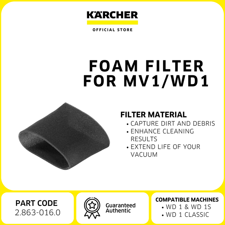 Karcher Foam filter MV1 / WD 1  | Acc. Wet and Dry Vacuum cleaner