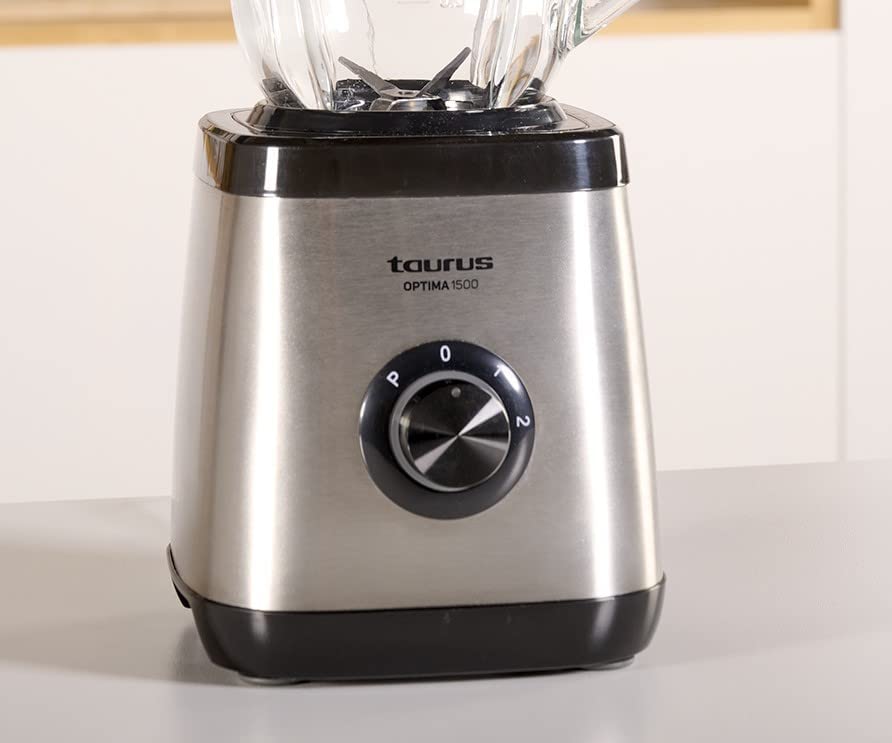 Taurus Amazing - Frullatore JB1502XC 1500W | Caraffa in vetro 1,5L | 2 velocità + Turbo | 6 lame inox | Tritaghiaccio | Sicurezza integrata | Lavabile in lavastoviglie Taurus Amazing - Frullatore JB1502XC 1500W | Caraffa in vetro 1,5L | 2 velocità + Turbo | 6 lame inox | Tritaghiaccio | Sicurezza integrata | Lavabile in lavastoviglie