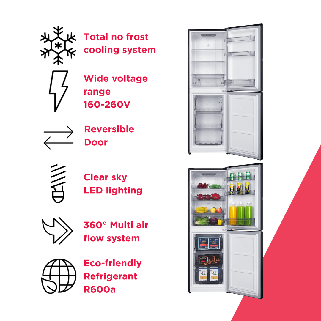 Frigidaire FR-BF08HBBS 8 Cu. Ft. i5 iNVERTER Bottom Freezer Refrigerator