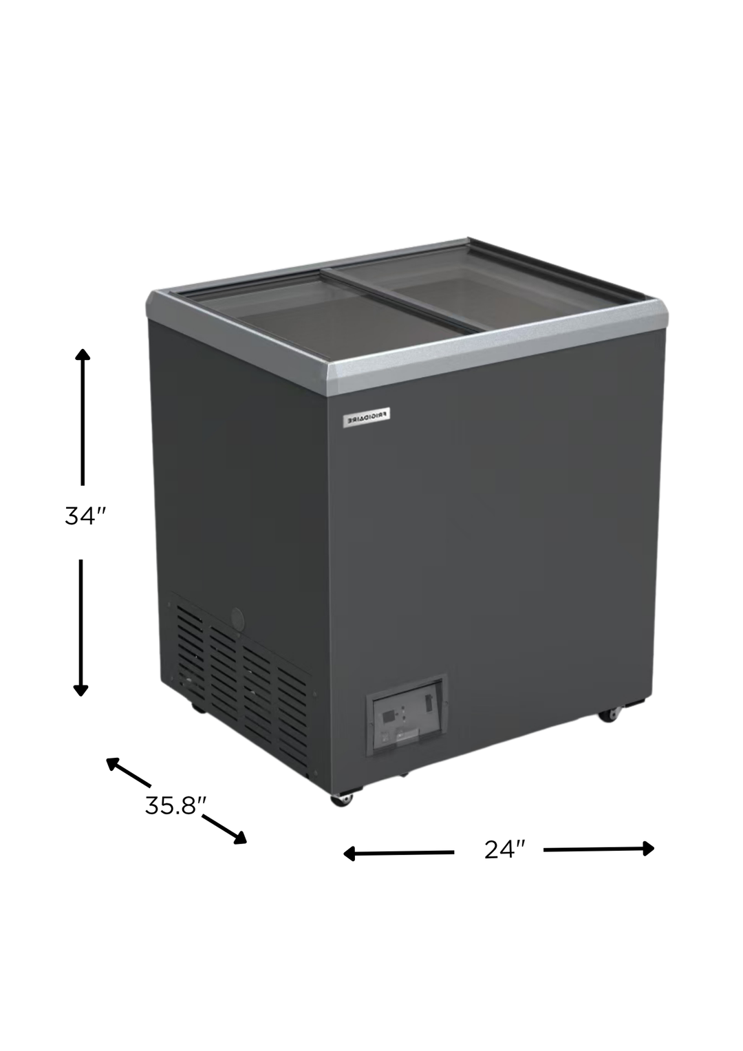 Frigidaire FR-GS07WBGR 7 Cu. Ft. i5 iNVERTER Stainless Inner Liner Chest Freezer