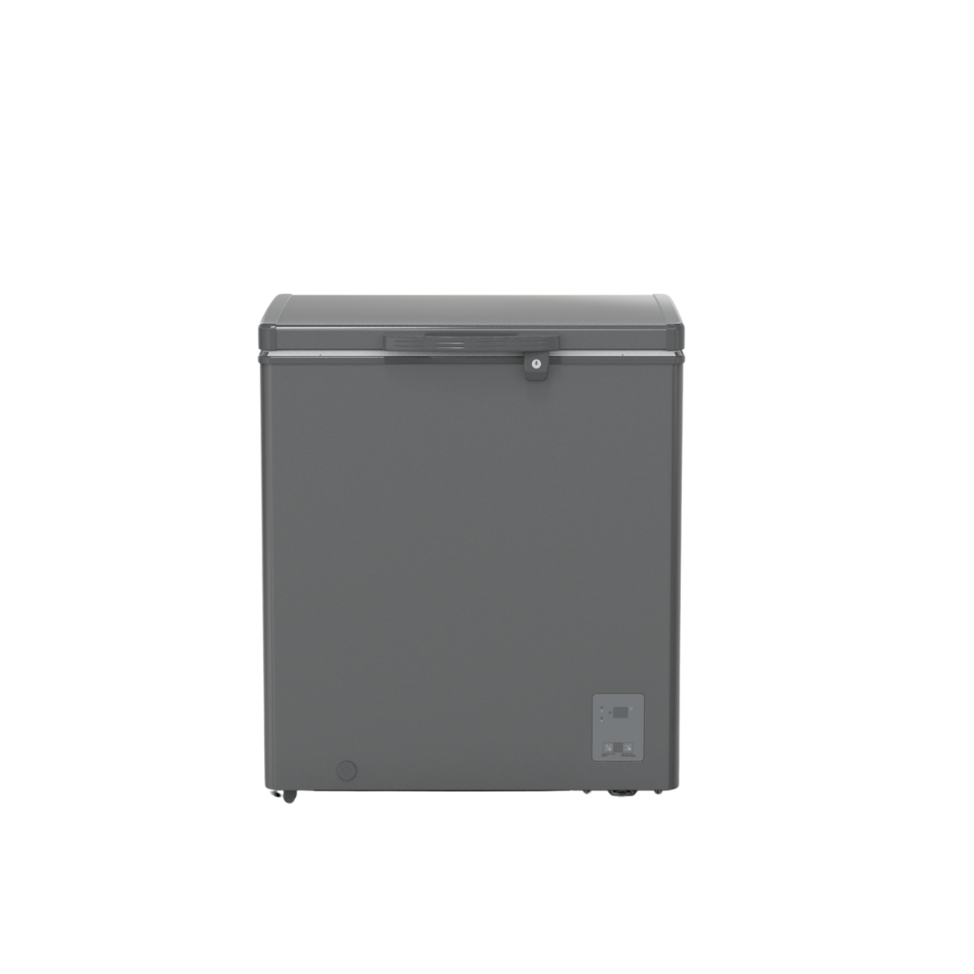 Fabriano FSGW05GRA-I 5.3cuft i5 INVERTER Solidtop Chest Freezer with Inner Sliding Glass