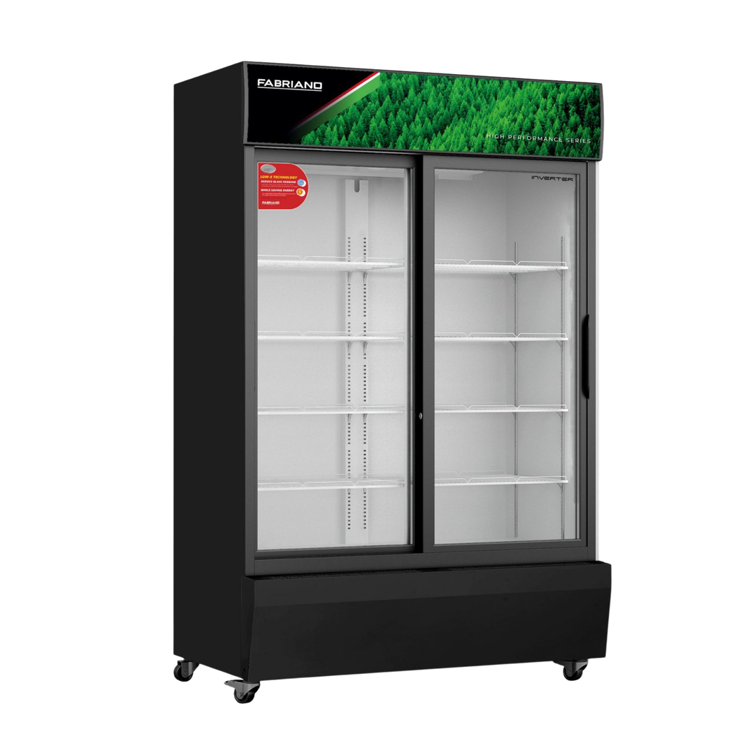 Fabriano FSI28SBLC-I 28cuft i5 INVERTER Sliding Glass Door Showcase Chiller