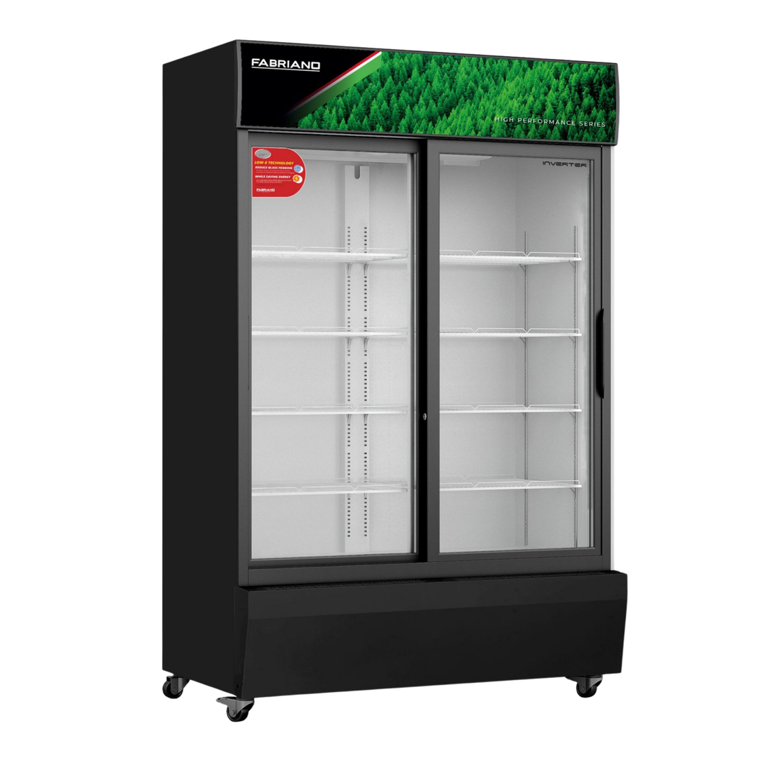 Fabriano FSI35SBLC-I 35cuft i5 INVERTER Sliding Glass Door Showcase Chiller
