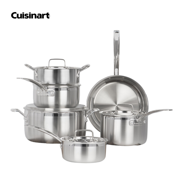 MCP-10C - 10PIECE MULTI-CLAD PRO TRIPLE PLY STAINLESS STEEL COOKWARE SET