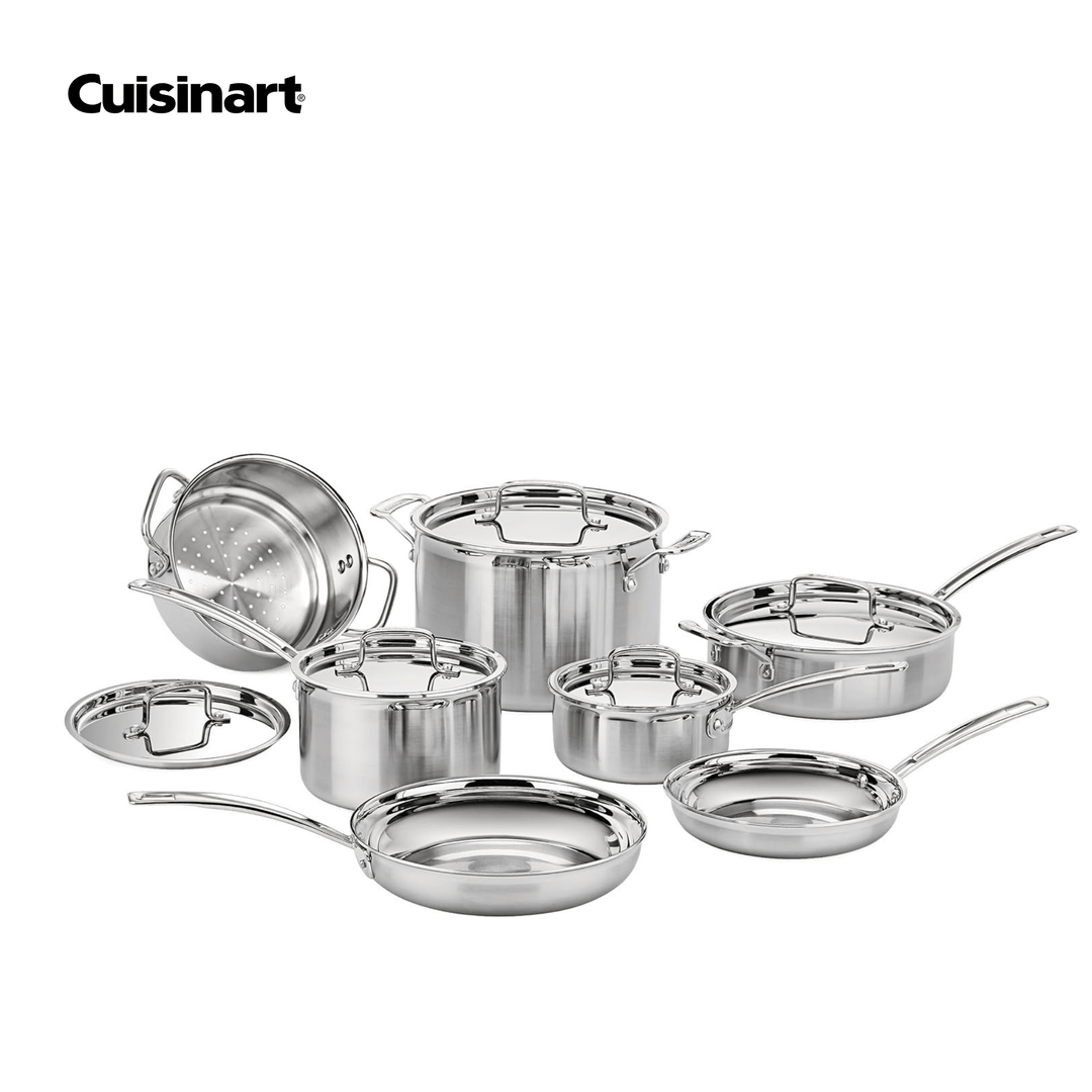 MCPS-12N -12PIECE MULTICLAD PRO TRIPLE PLY STAINLESS COOKWARE