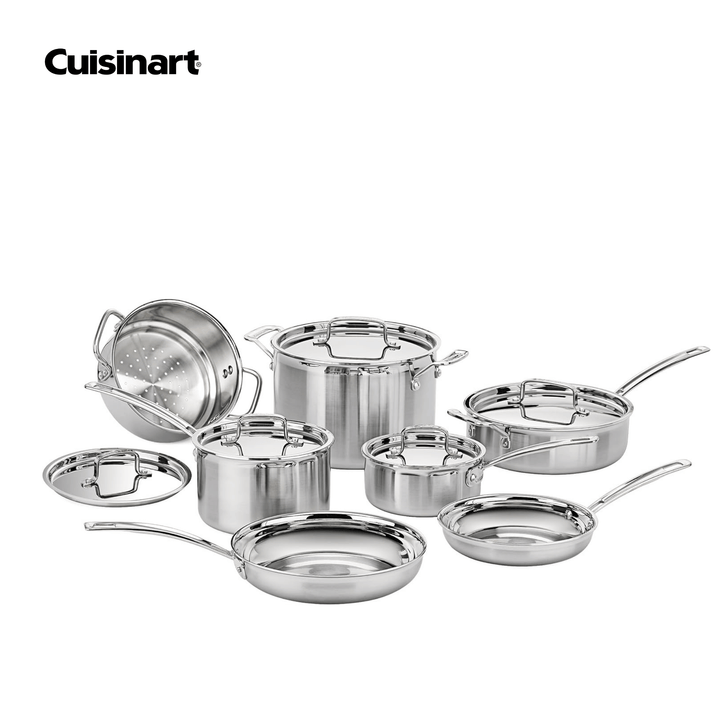 MCPS-12N -12PIECE MULTICLAD PRO TRIPLE PLY STAINLESS COOKWARE