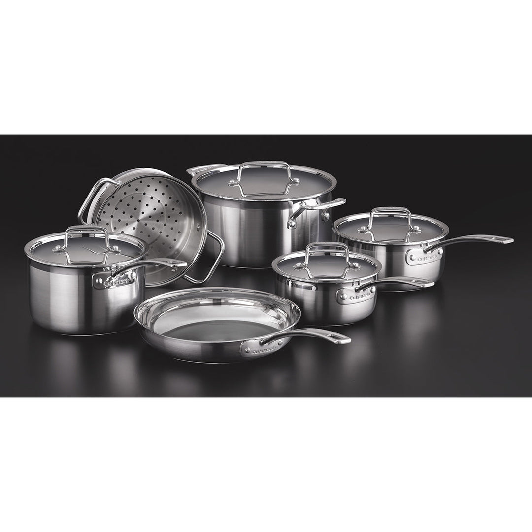 MCP-10C - 10PIECE MULTI-CLAD PRO TRIPLE PLY STAINLESS STEEL COOKWARE SET