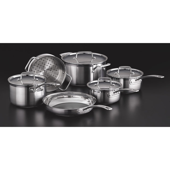 MCP-10C - 10PIECE MULTI-CLAD PRO TRIPLE PLY STAINLESS STEEL COOKWARE SET