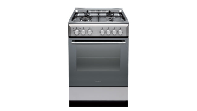 Ariston 60cm, 4 Gas Burners + Electric Oven Free Standing Cooker A6TMC2 CX AUS