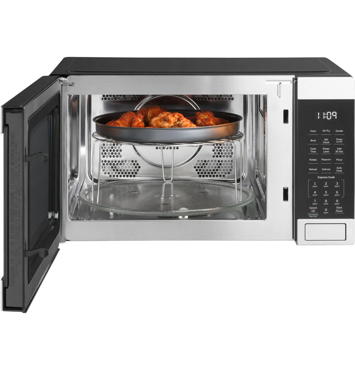 GE Appliances 28L / 1.0 cuft Capacity Countertop Convection Microwave Oven with Air Fry JES1109RRSS