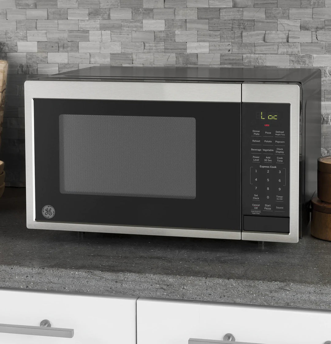 GE Appliances 25 L/ 0.9 Cu. Ft. Capacity Digital Countertop Microwave Oven JES1095SMSS