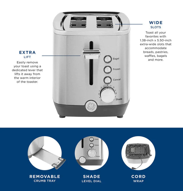 GE 2-Slice Toaster G9TMA2SSPSS