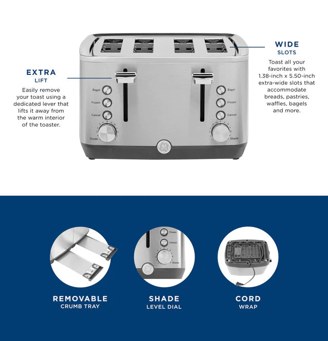 GE Appliances 4-Slice Toaster G9TMA4SSPSS