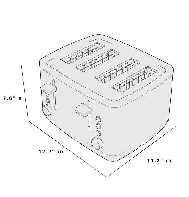 GE Appliances 4-Slice Toaster G9TMA4SSPSS