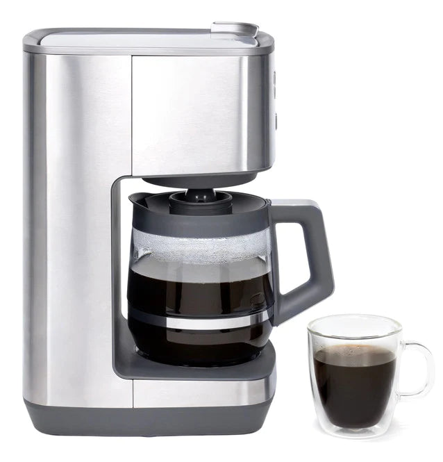 GE Appliances 12 Cups Drip Coffee Maker with Glass Carafe G7CDABSSPSS