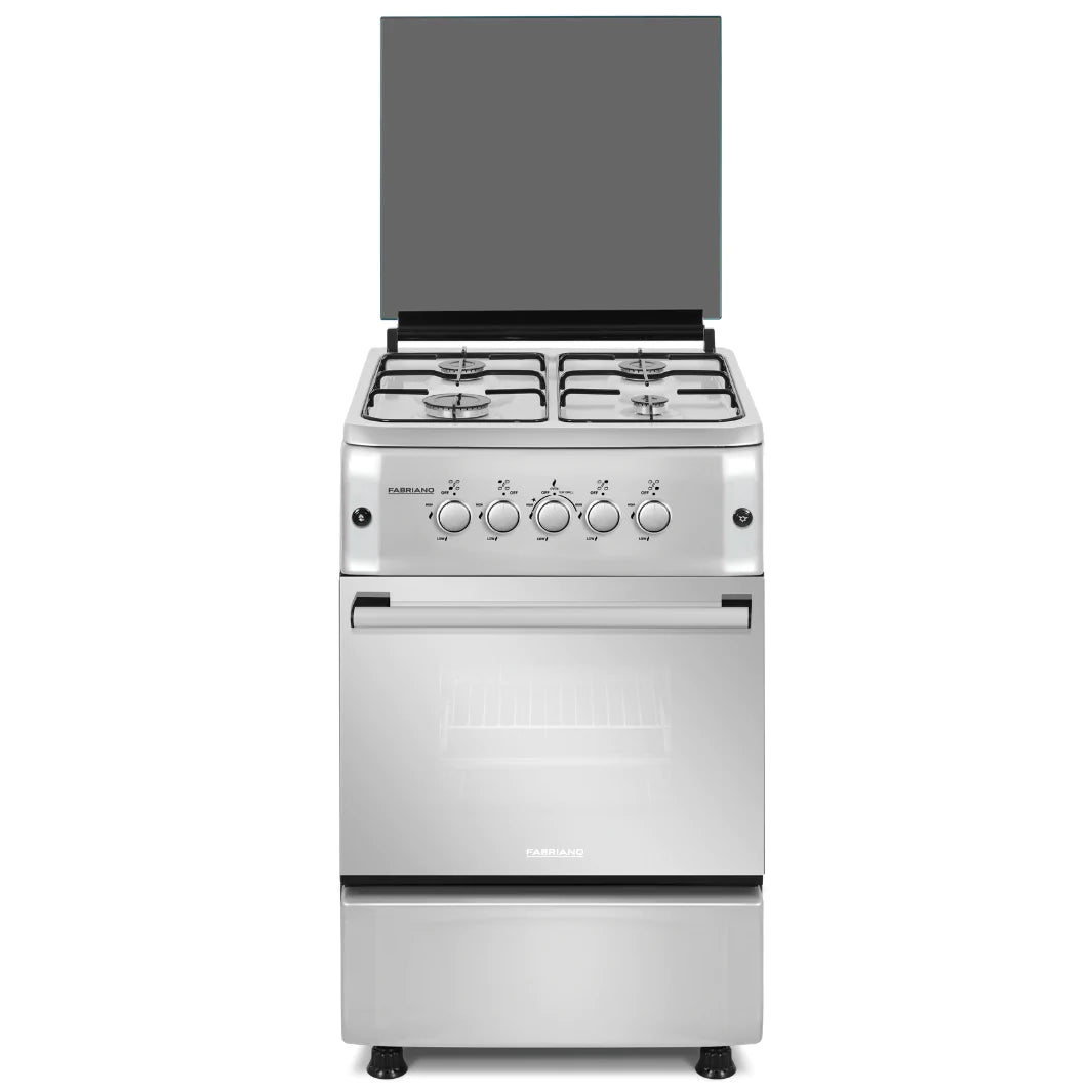 Fabriano 50cm, 4 Gas Burners + Gas Oven Free Standing Cooker F5S40G2-SS