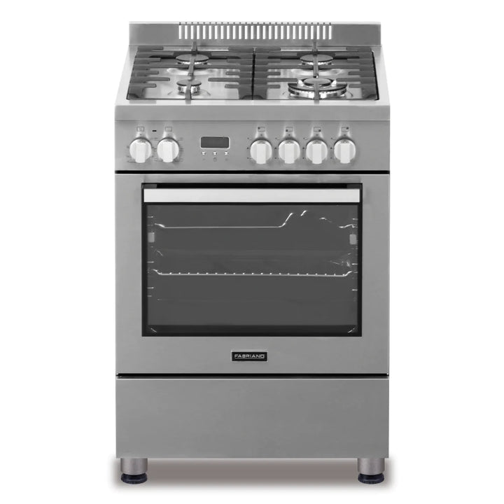 Fabriano 60cm, 4 Gas + Electric Oven Free Standing Cooker F6P40E7-SSS