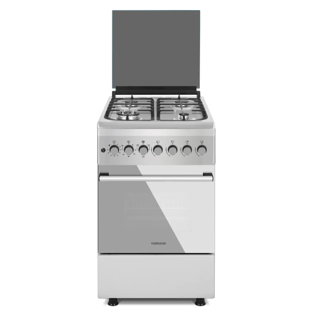 Fabriano 50cm, 4 Gas Burners + Electric Oven Free Standing Cooker F5N40E3-SS