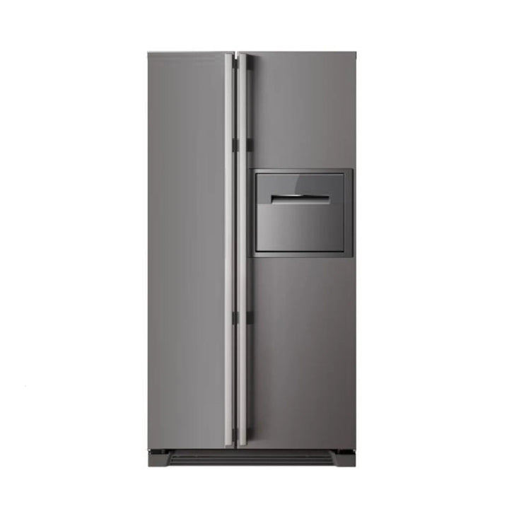 GE Appliances 21.8 cu.ft Side by Side Refrigerator with Refreshment Center GCV200YHWCAS
