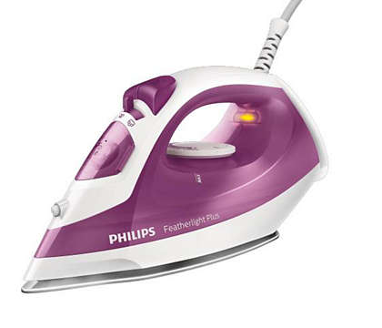 Philips Featherlight Plus Steam iron with non-stick soleplate GC1426/39