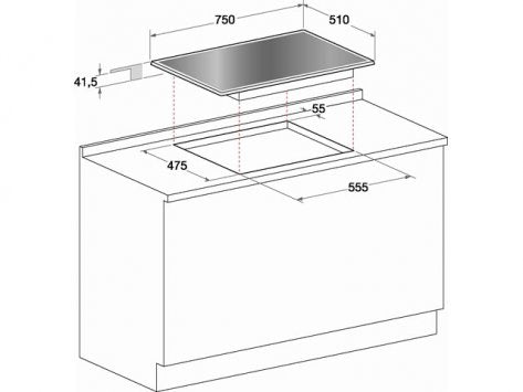 Ariston 75cm Built-in Gas Cooktop PKQ 755 D GH (K)